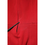 Dolce & Gabbana Red Viscose Stretch Slit Sheath Midi Dress DR81502-38