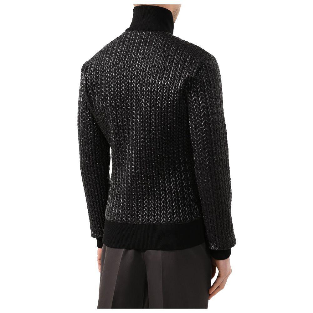 Dolce & Gabbana Black Nylon Jacket DO-15911-IT46 | S