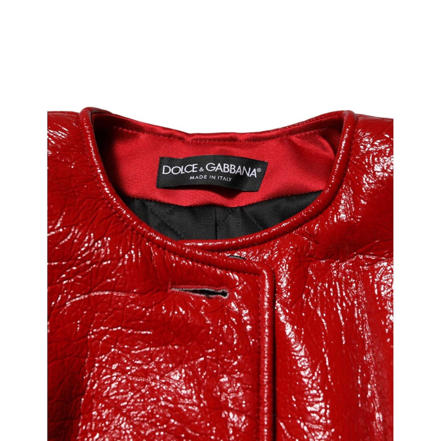 Dolce & Gabbana Red Wool Single Breasted Trench Coat Jacket JKT41570-38