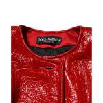 Dolce & Gabbana Red Wool Single Breasted Trench Coat Jacket JKT41570-38