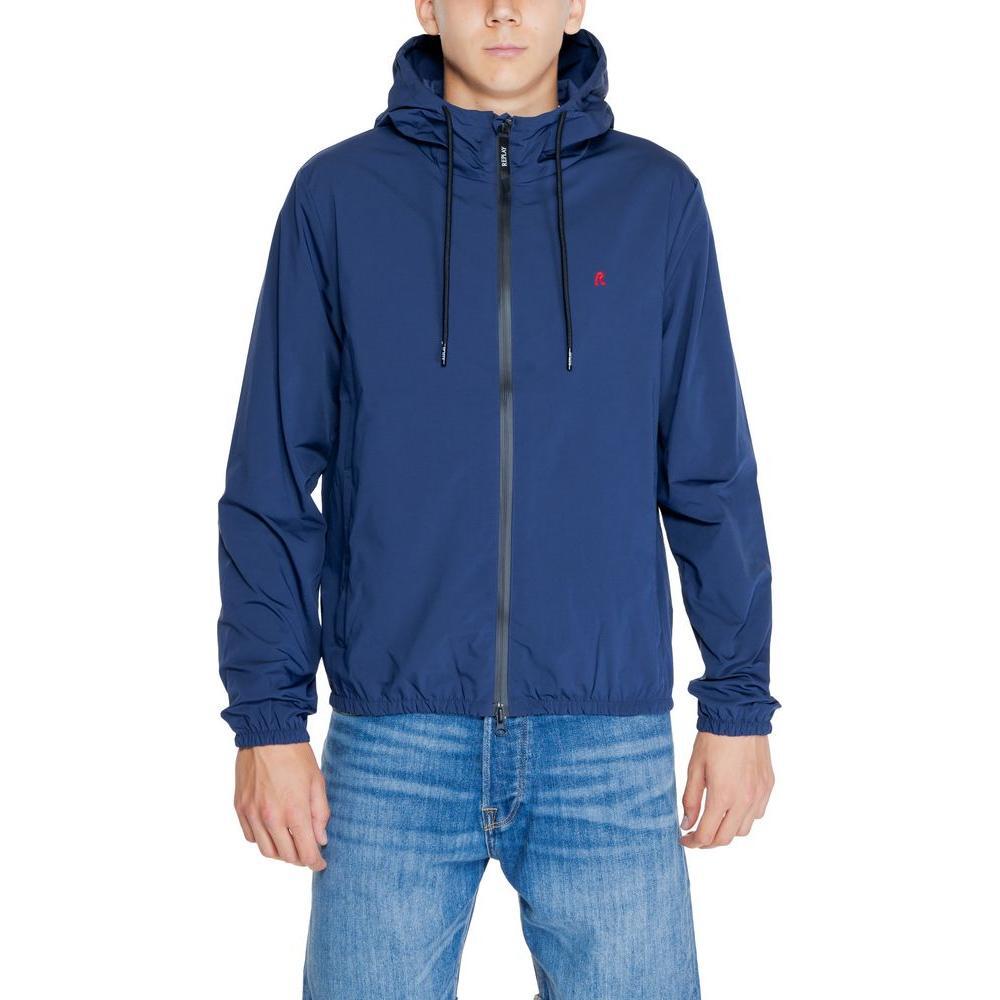Replay Blue Polyamide Jackets & Coat RE-14825500582-IT48 | L