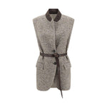Brunello Cucinelli Wool Gilet BR-MG5307497C6286-IT40 | M
