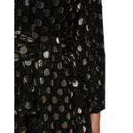 Dolce & Gabbana Black Gold Polka Dot Silk Brocade Mini Dress DR81830 -40