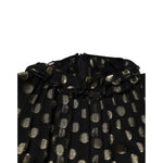 Dolce & Gabbana Black Gold Polka Dot Silk Brocade Mini Dress DR81830 -40