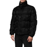 Dolce & Gabbana Black Jacquard Quilted Puffer Bomber Jacket JKT41525-50