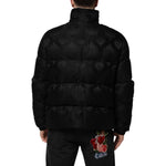 Dolce & Gabbana Black Jacquard Quilted Puffer Bomber Jacket JKT41525-50