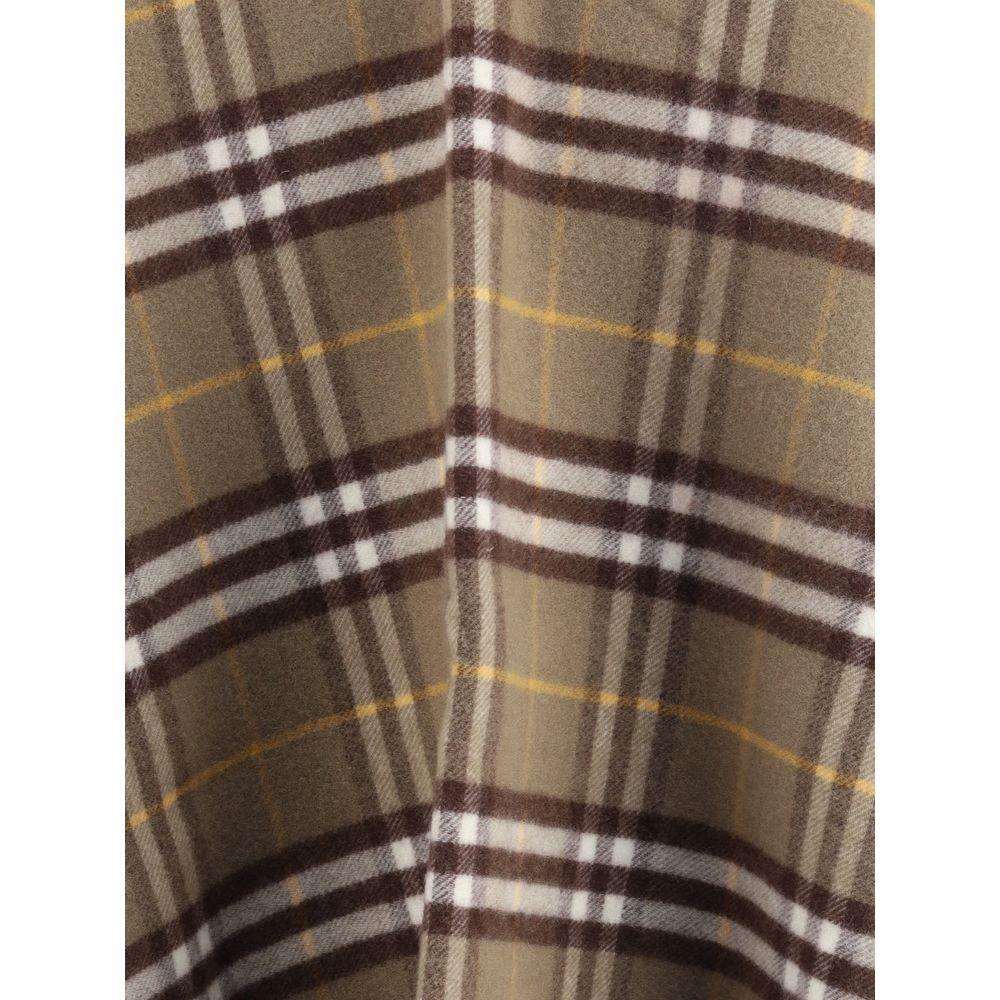 Burberry Wool and cashmere Check Cape BU-8112996C3264-ONE SIZE