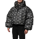 Dolce & Gabbana Black DG Monogram Full Zip Puffer Men Jacket JKT41544-50