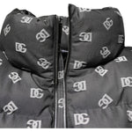Dolce & Gabbana Black DG Monogram Full Zip Puffer Men Jacket JKT41544-50
