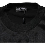 Dolce & Gabbana Black Polyester Pullover Sweatshirt Sweater TSH90638-44