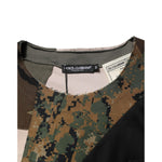 Dolce & Gabbana Multicolor Patchwork Cotton CrewNeck T-shirt TSH90593-48