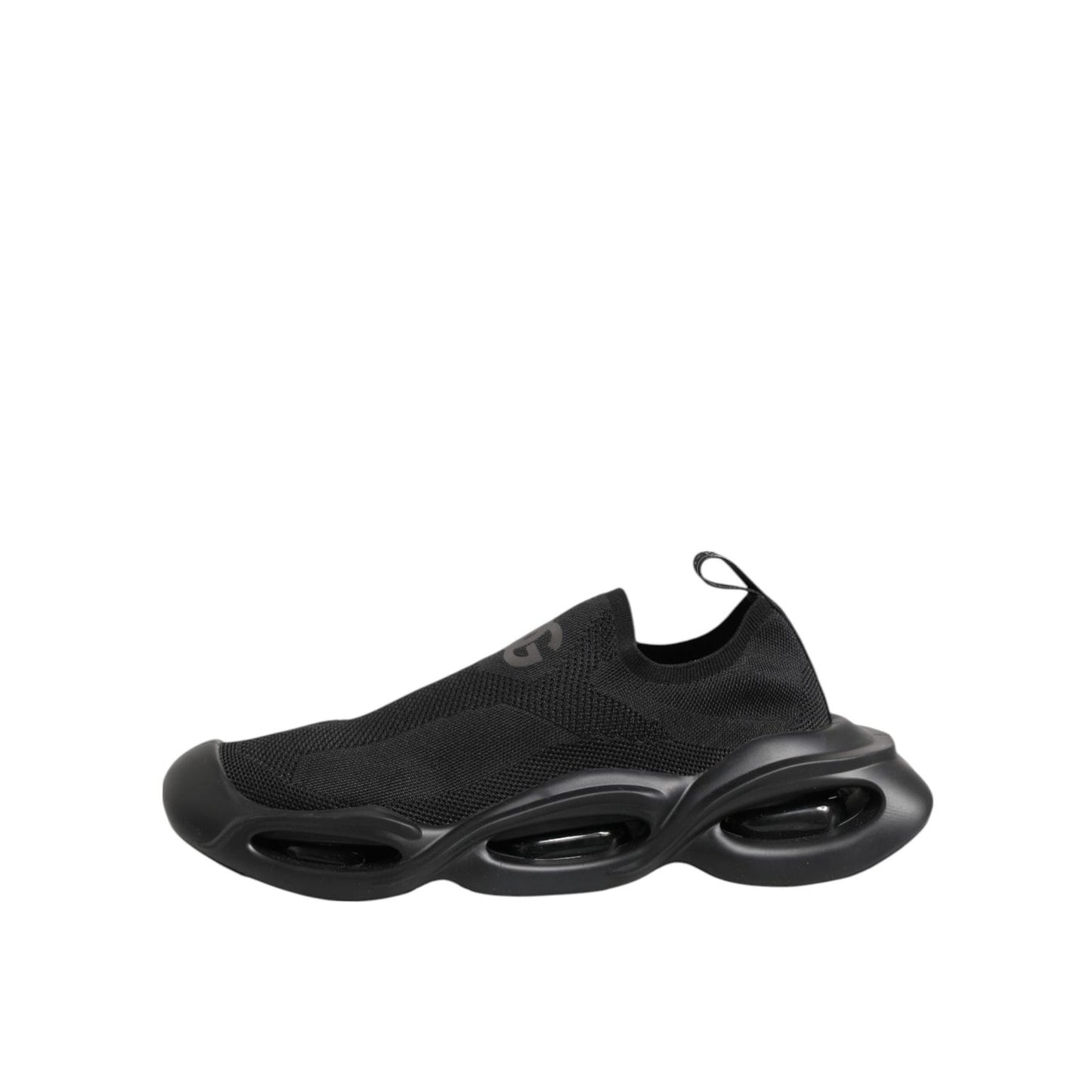Dolce & Gabbana Black Slip On Wave Low Top Men Sneaker Shoes MV7329-43
