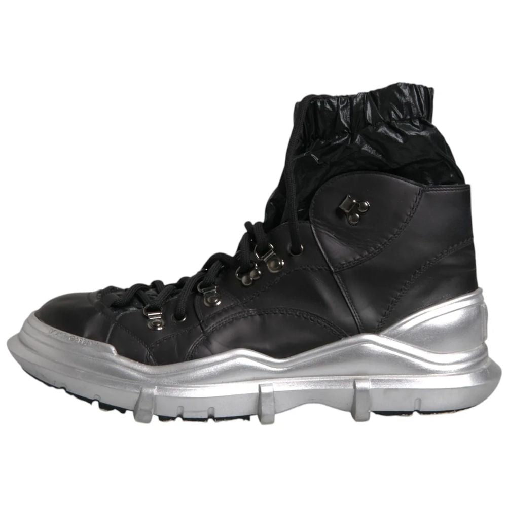 Dolce & Gabbana Black Nylon Boot DO-15933-EU43/US10