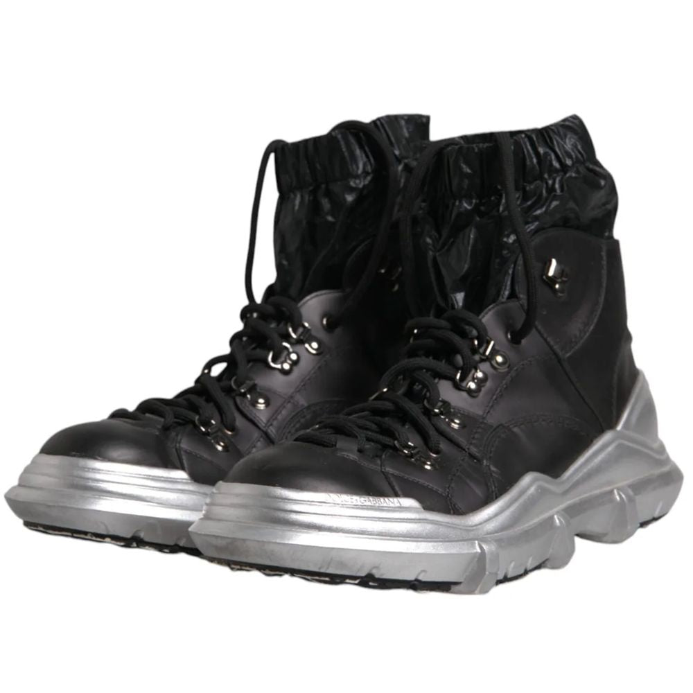 Dolce & Gabbana Black Nylon Boot DO-15933-EU43/US10
