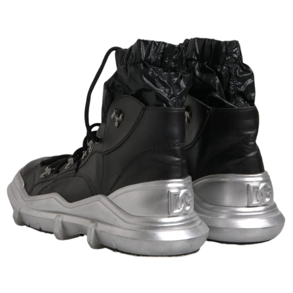 Dolce & Gabbana Black Nylon Boot DO-15933-EU43/US10