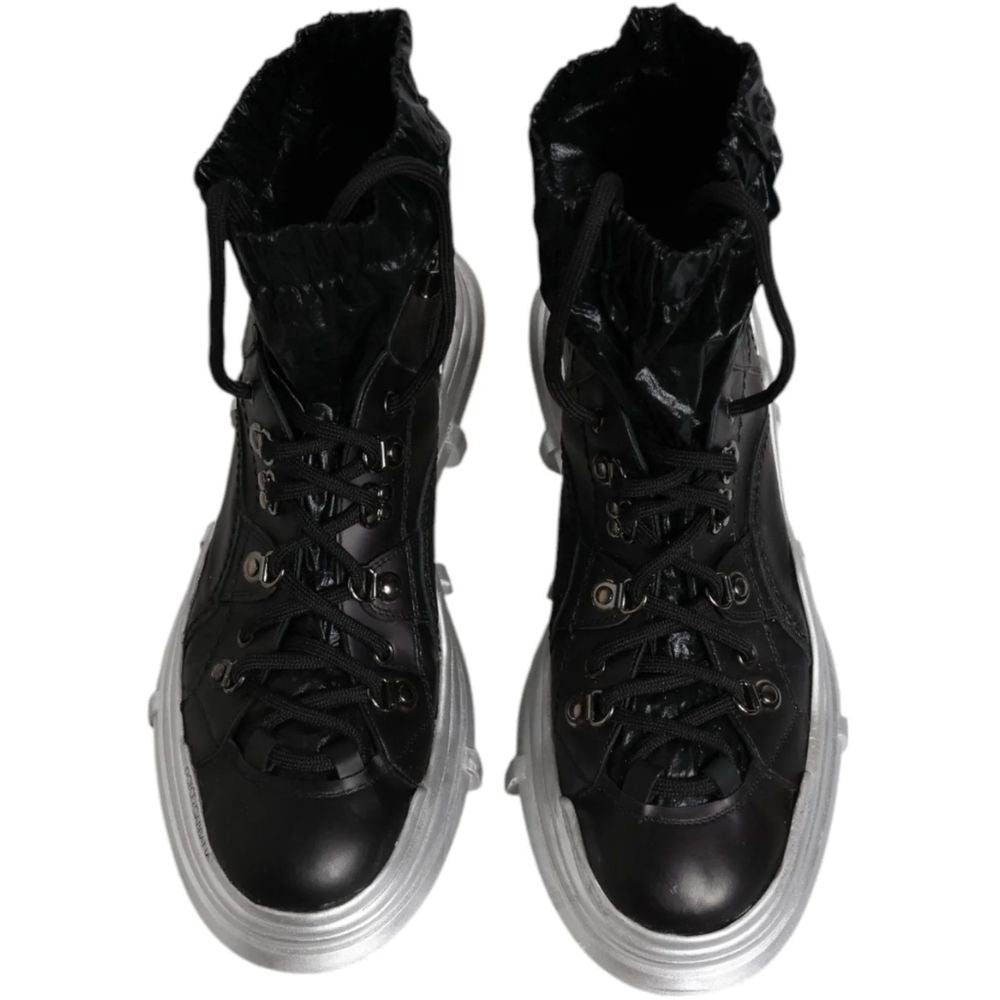Dolce & Gabbana Black Nylon Boot DO-15933-EU43/US10