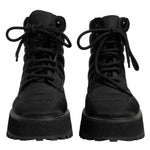 Dolce & Gabbana Black Nylon Boot DO-15941-EU44/US11
