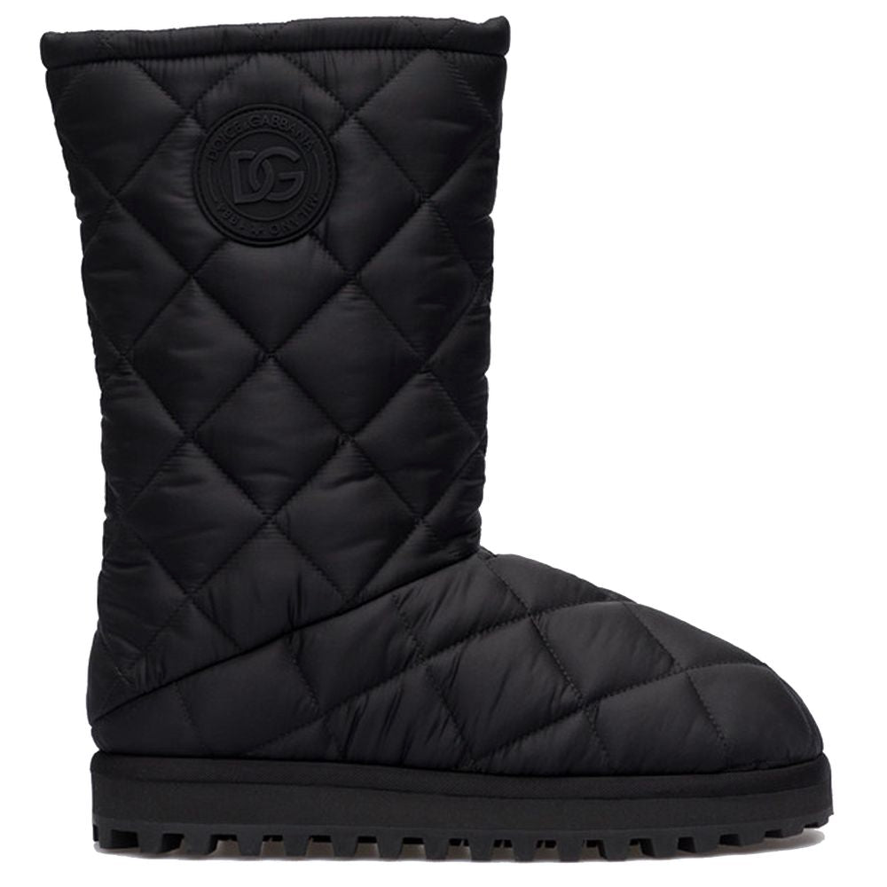Dolce & Gabbana Black Nylon Boot DO-15944-EU43/US10