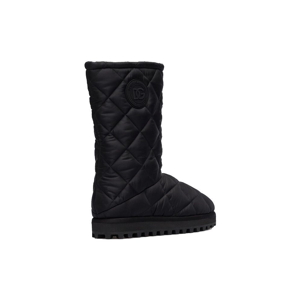 Dolce & Gabbana Black Nylon Boot DO-15944-EU43/US10