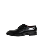 Dolce & Gabbana Black Calf Leather Lace Up Dress Shoes MV7933-46