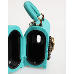 Dolce & Gabbana Turquoise Silicone Devotion Heart Cover Bag Airpods Case SMY11137
