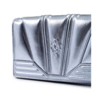 Ferrari Metal light blue GT patent leather bag with chain FE8056121179066