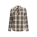 Saint Laurent Tartan lavallière Shirt SA-838890Y31VA7300-S