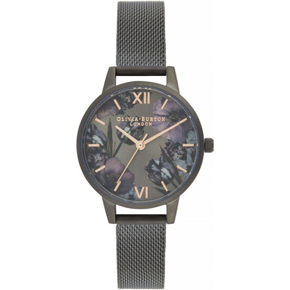 Olivia Burton Black Stainless Steel Watch OBOB16TW07AC