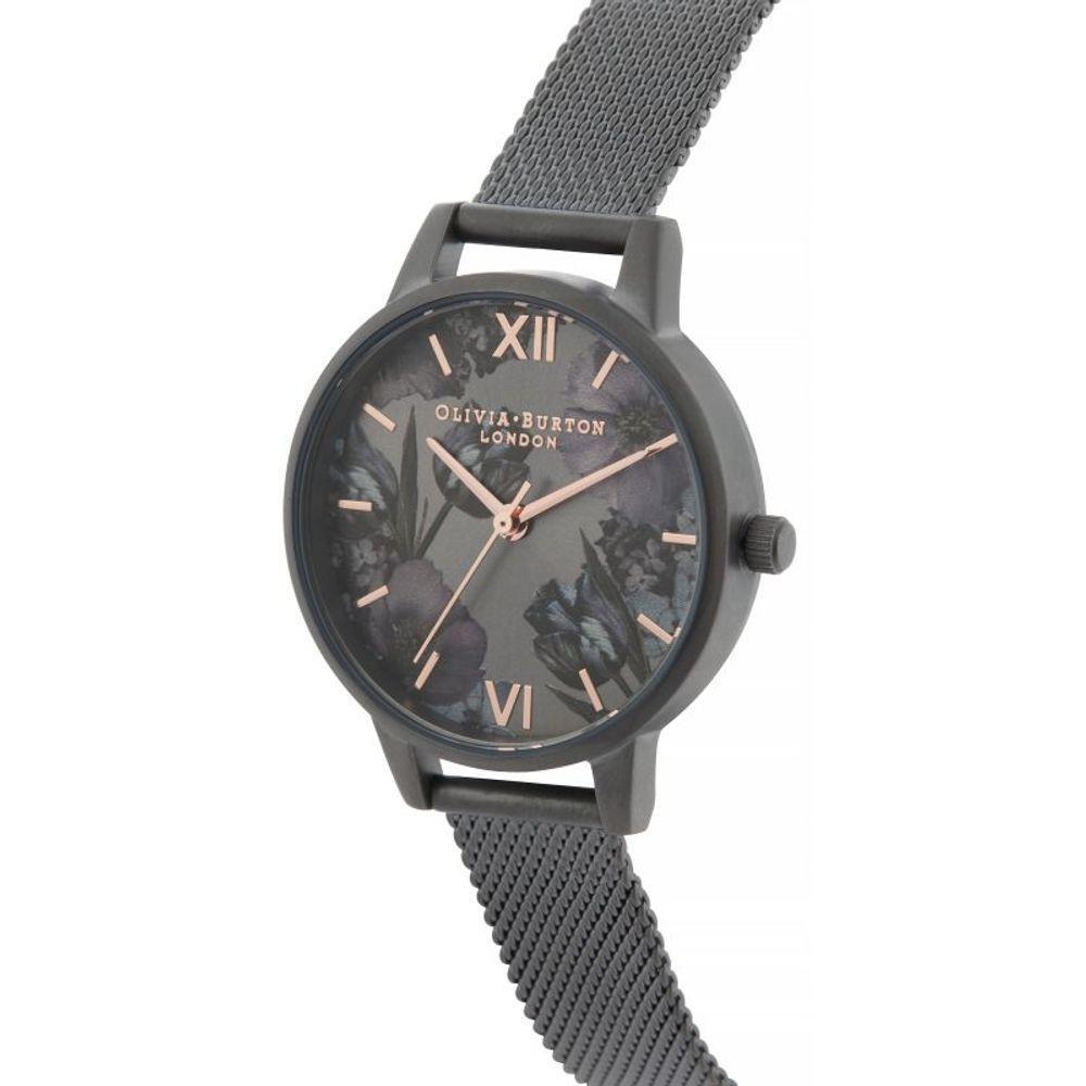 Olivia Burton Black Stainless Steel Watch OBOB16TW07AC