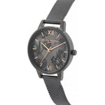 Olivia Burton Black Stainless Steel Watch OBOB16TW07AC