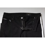 Dolce & Gabbana Black Tattered White Lining Skinny Denim Jeans PAN75888-48