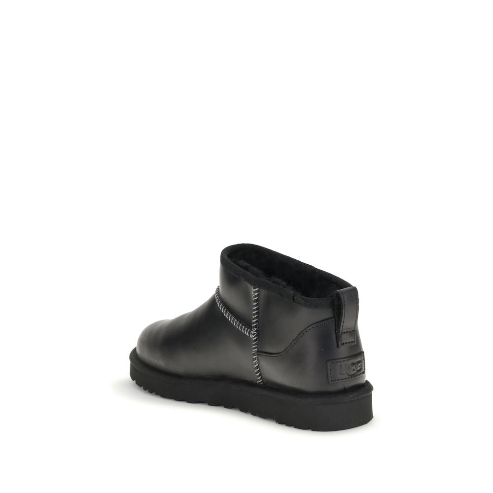 UGG Ultra mini leather snow Boots UG-1158191BLK-EU43/US10
