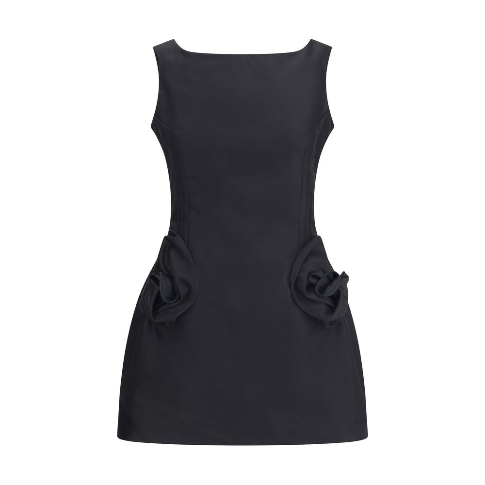 Magda Butrym Short Dress with roses MA-127725BLACK-IT38 | S