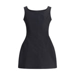 Magda Butrym Short Dress with roses MA-127725BLACK-IT38 | S