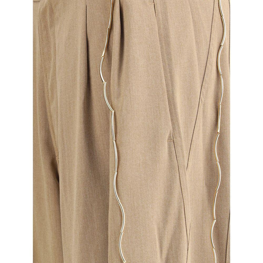 Darkpark Chain adorned Phebe Pants DA-WTR36SFAW440085-IT36 | XS