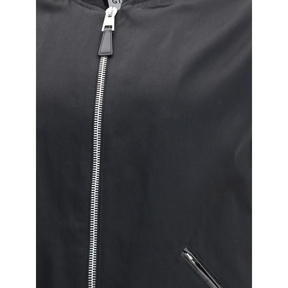 Givenchy Leather and satin bomber Jacket GI-BM01DZ6Y3Z075-IT50 | L