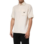 Dolce & Gabbana Ivory Cotton Terry Logo Pocket Polo T-shirt TSH90511-48