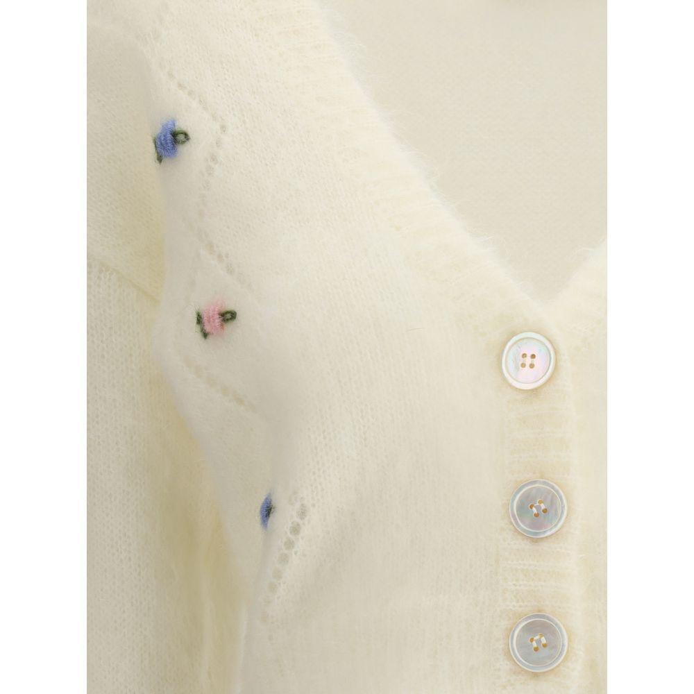 Alessandra Rich Mohair Cardigan with embroidery AL-FABX41839001-IT38 | S