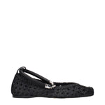 Max Mara Black Leather Ballet Flats MA-15256371921161-EU35/US5
