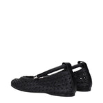 Max Mara Black Leather Ballet Flats MA-15256371921161-EU35/US5