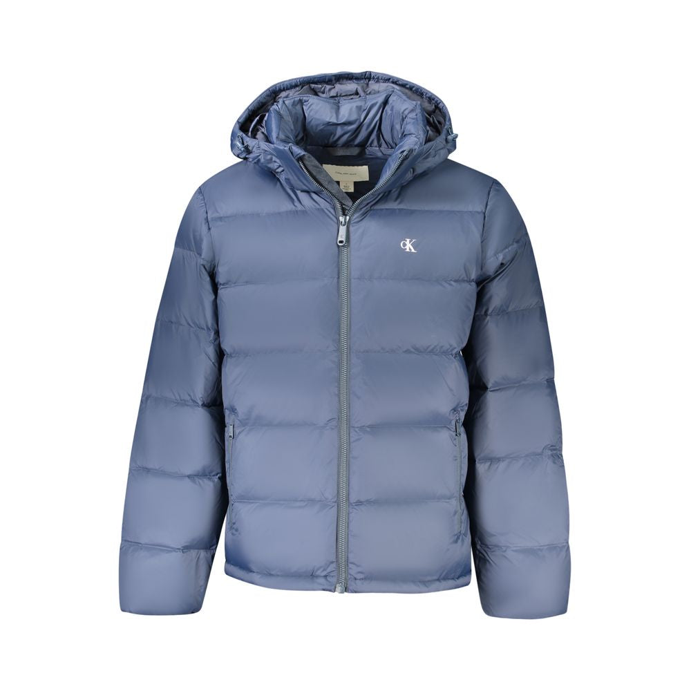 Calvin Klein Blue Polyamide Men Jacket CA-39423-S