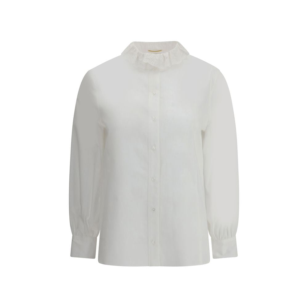 Saint Laurent Cotton poplin Shirt SA-842627Y7K369601-IT38 | S