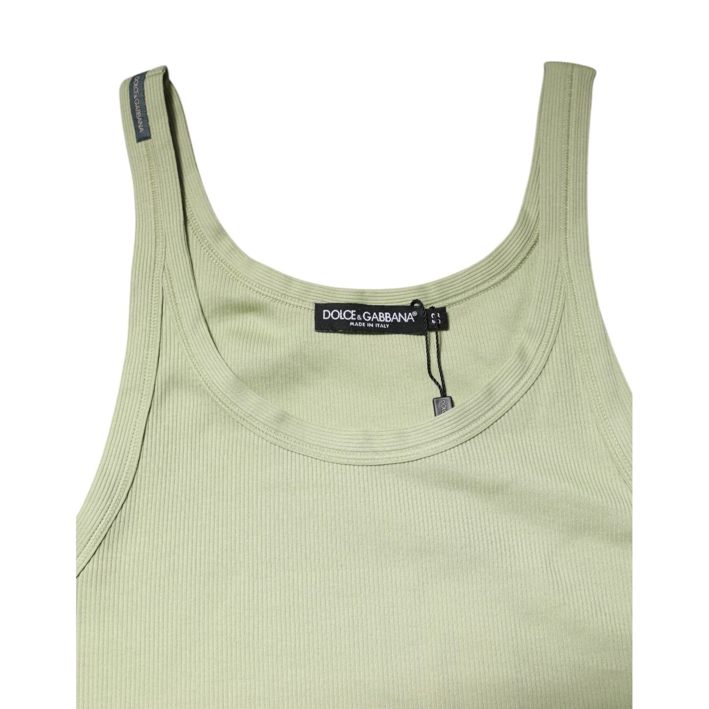 Dolce & Gabbana Light Green Tank Sleeveless Men Men T-shirt TSH91065-XL
