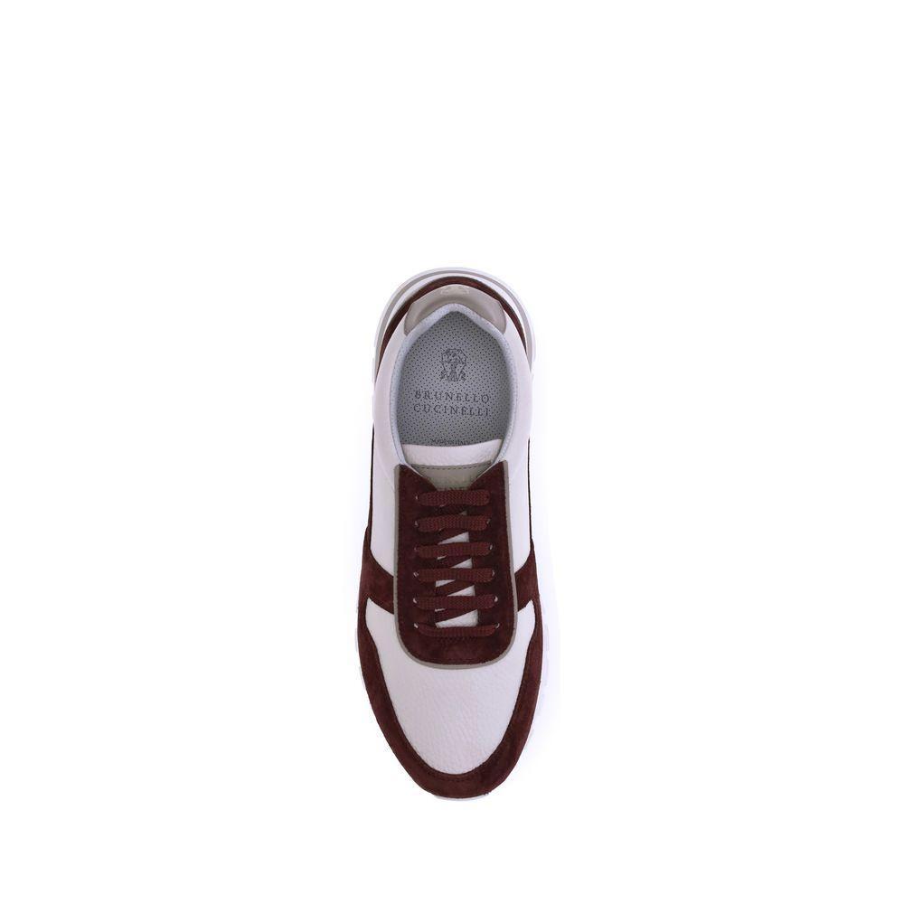 Brunello Cucinelli Leather Sneakers BR-MZUESLA289CAW51-EU45/US12