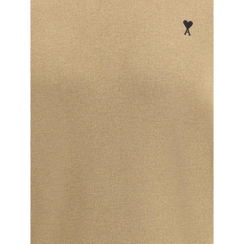 Ami Paris Pull Col Rond Ami De Coeur