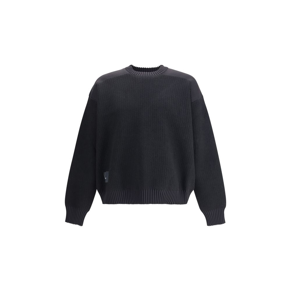 Y-3 Wool padded crew Sweater Y-KD2555BLACK-L