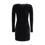 Self-Portrait Short velvet Dress SE-AW25128SBBLACK-10