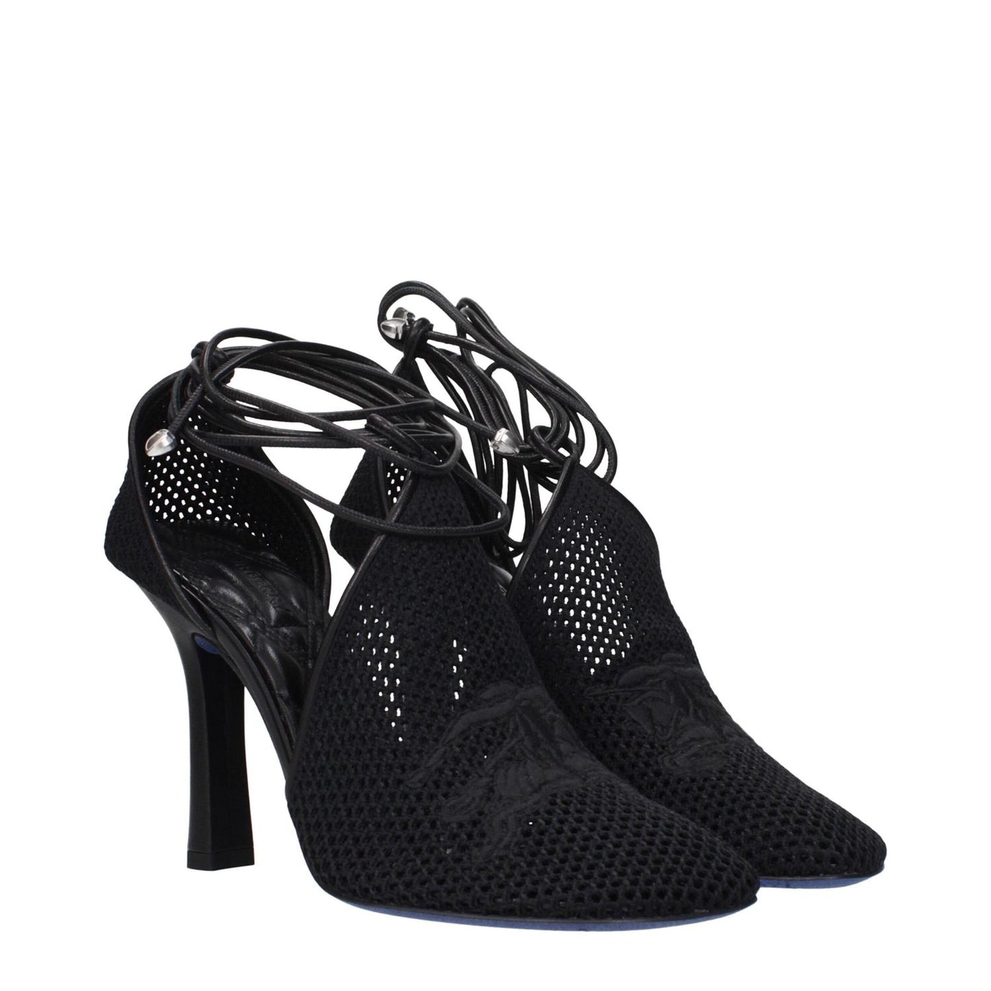 Burberry Black Fabric High Heel Pumps BU-15265300709641-EU36/US6