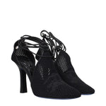 Burberry Black Fabric High Heel Pumps BU-15265300709641-EU36/US6