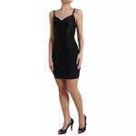 Dolce & Gabbana Black Nylon Bodycon Corset Bustier Mini Dress DR281045-42